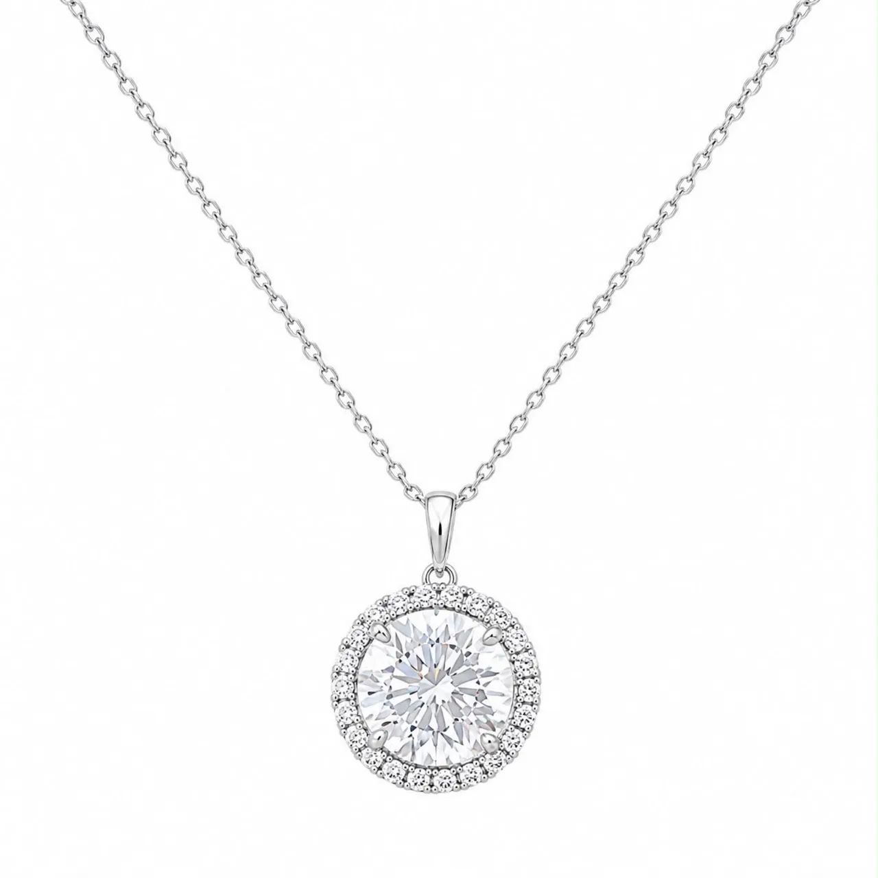 COLAR MOISSANITE prata legítima com rhodium garantia e  cód 85257 - Foto 4