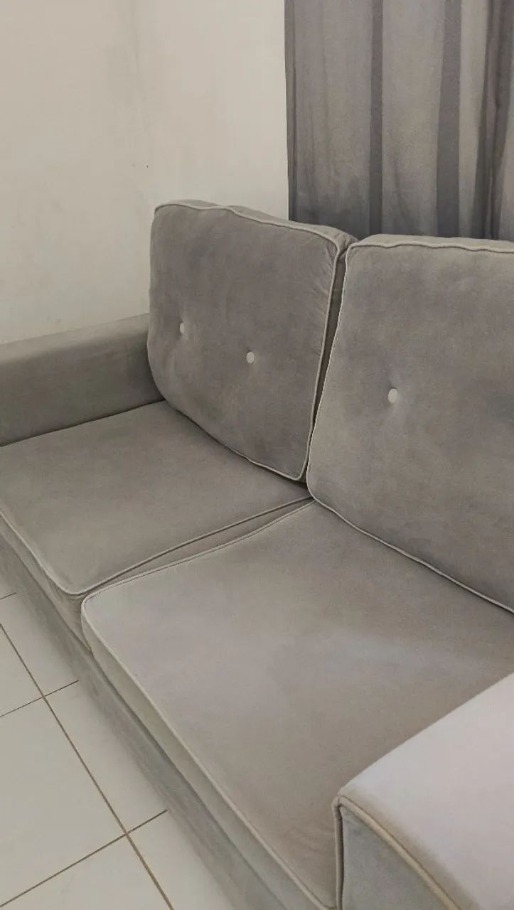 Vendo sofá semi-novo cinza 