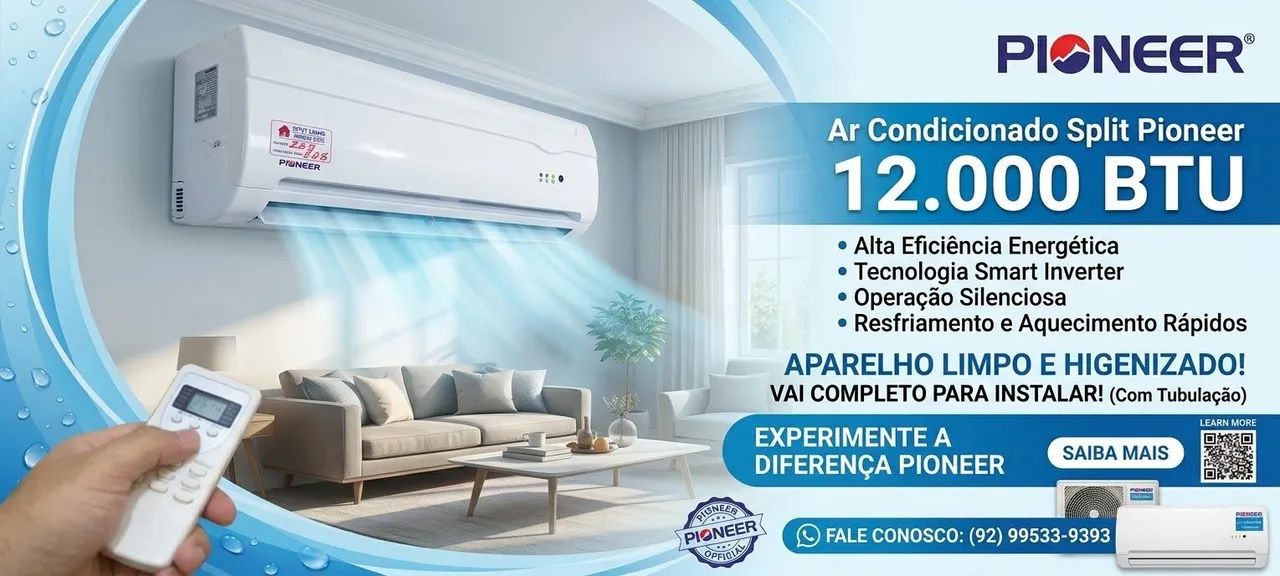 Ar Condicionado Split Pioneer e Eletrolux!