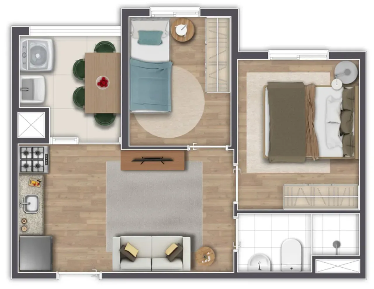 PLANTA 33m²