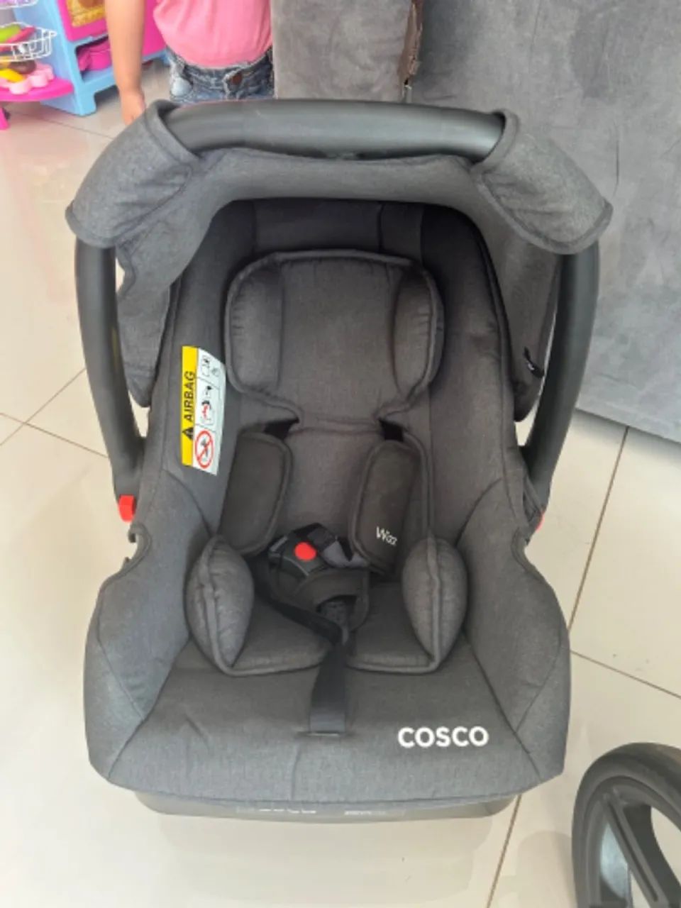 CARRINHO DE BEBÊ MOISÉS COM BEBÊ CONFORTO COM BASE COSCO KIDS - Foto 2
