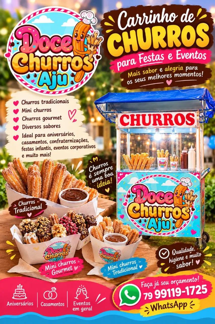 Carrinho de churros para adoçar seu evento  - Foto 2
