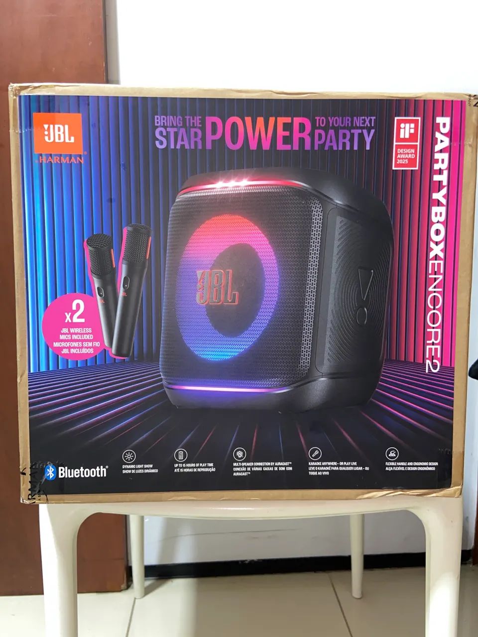 JBL ENCORE 2 (2 microfones - LACRADA - NF - GARANTIA)