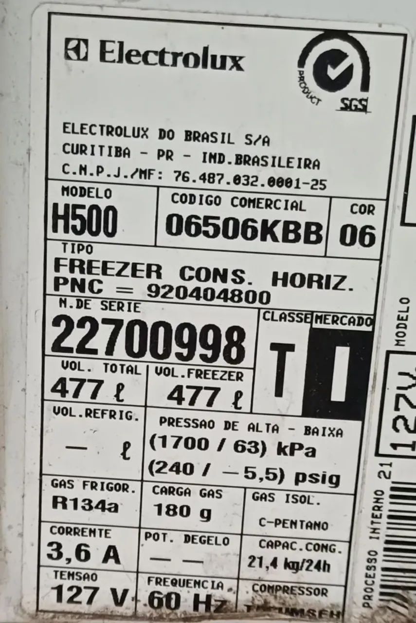 Freezer Horizontal Electrolux H500 - Foto 4