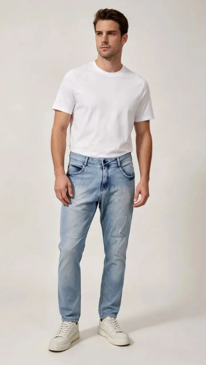 Calça Jeans Bio Tipo Customizada 48