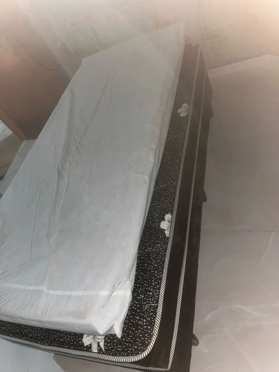 cama box conjugado com colchão de solteiro  - Foto 4