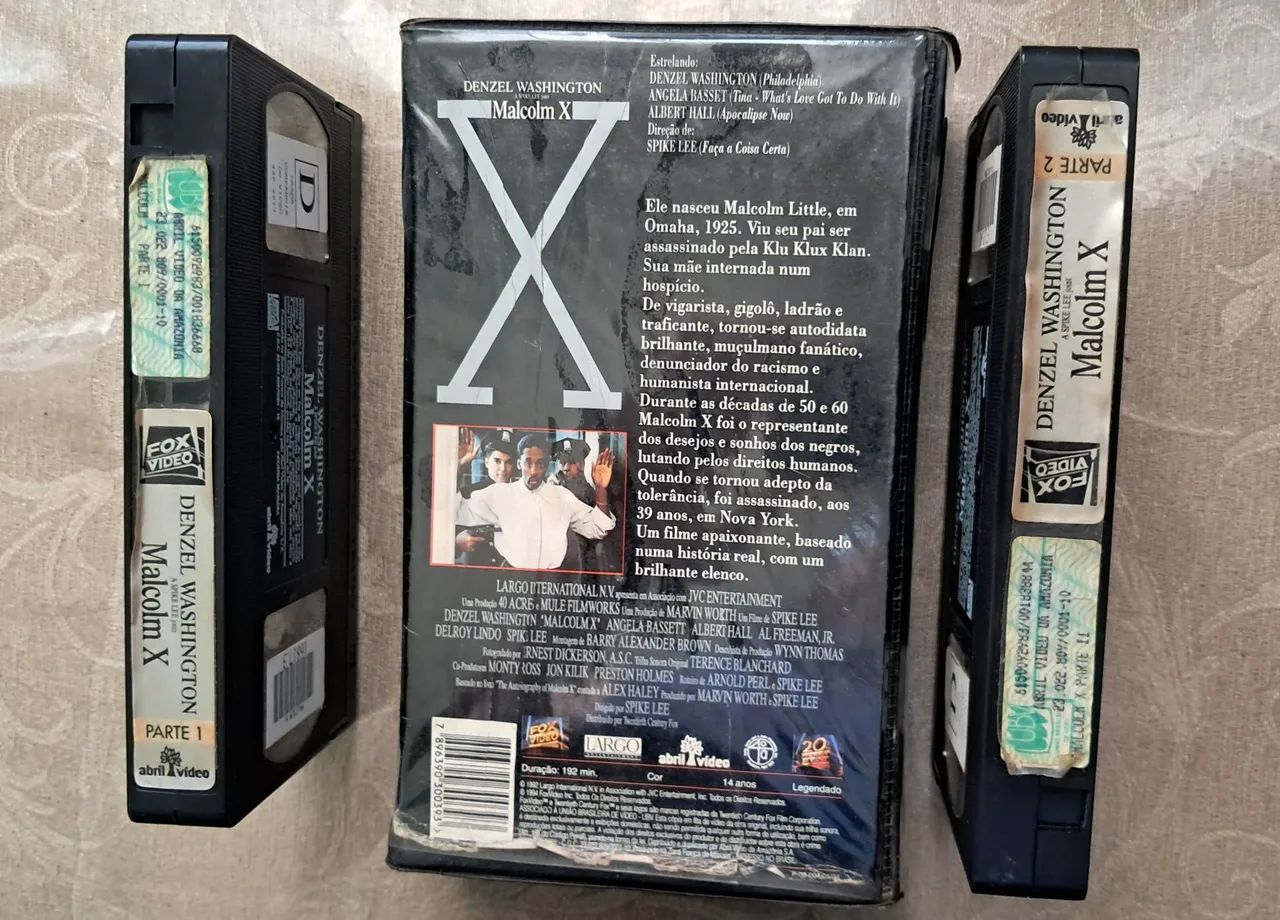 MALCOLM X VHS - DVD, Blu-Ray e Vídeo Cassete - Aparecida Sétima
