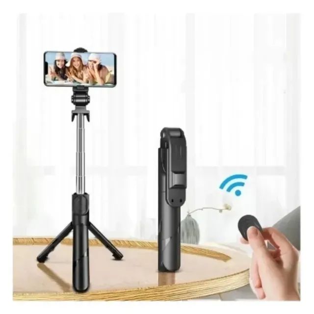 Bastão Pau de Selfie Retrátil Bluetooth suport tripe? para celular com controle - Foto 6
