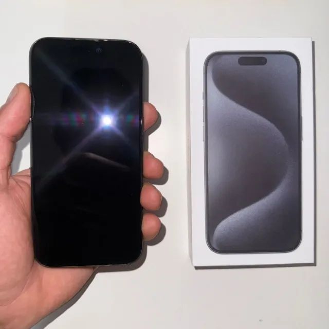Iphone 15 pro 128gb saúde 100% excelente estado - Foto 2