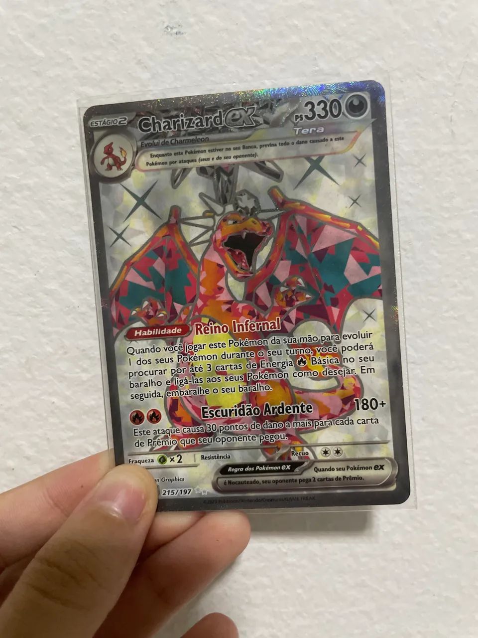 Carta Pokémon original copag-Charizard ex - Foto 3