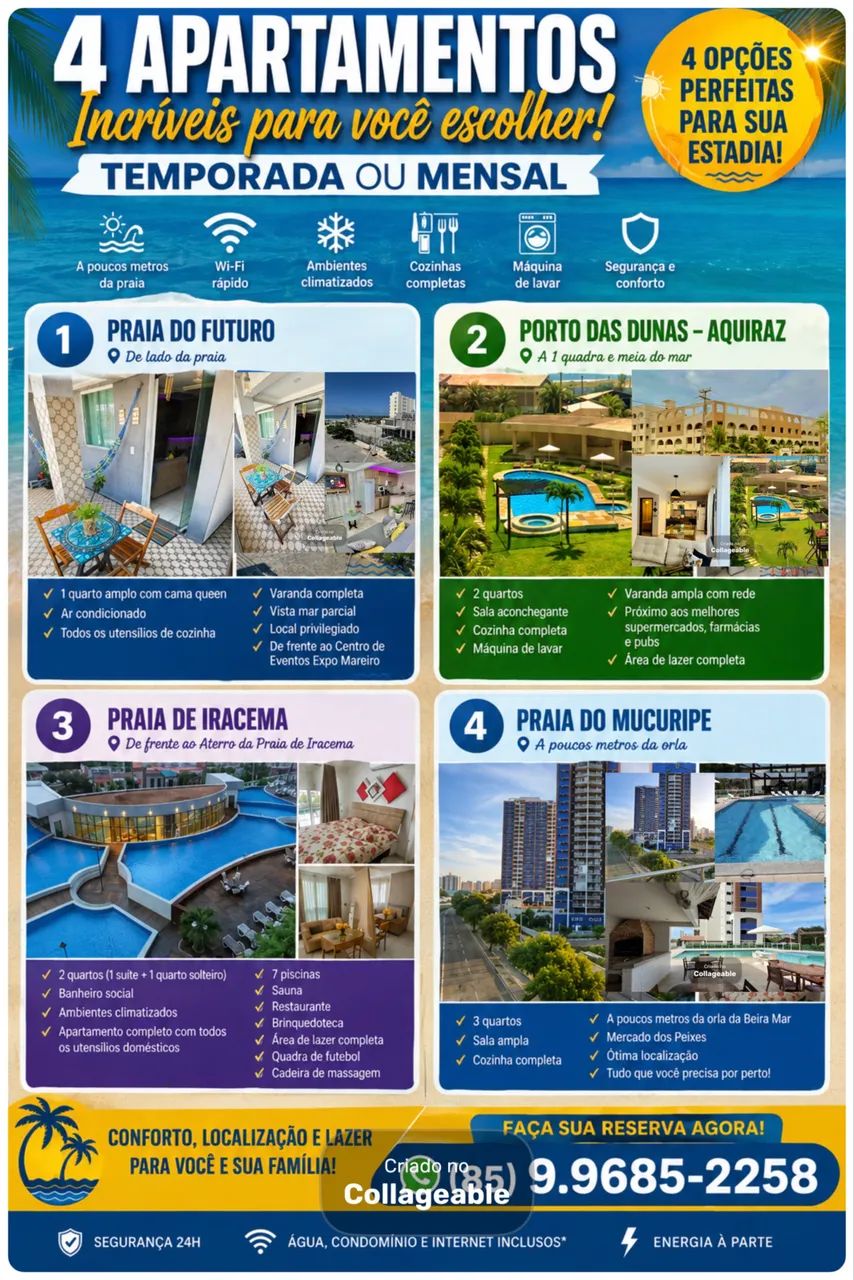 APARTAMENTOS MODERNOS E ACONCHEGANTES