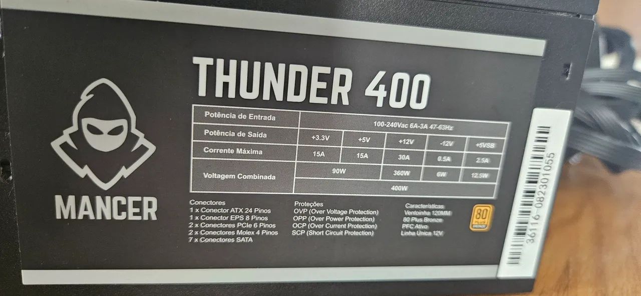 Fonte thunder 400w - Foto 2