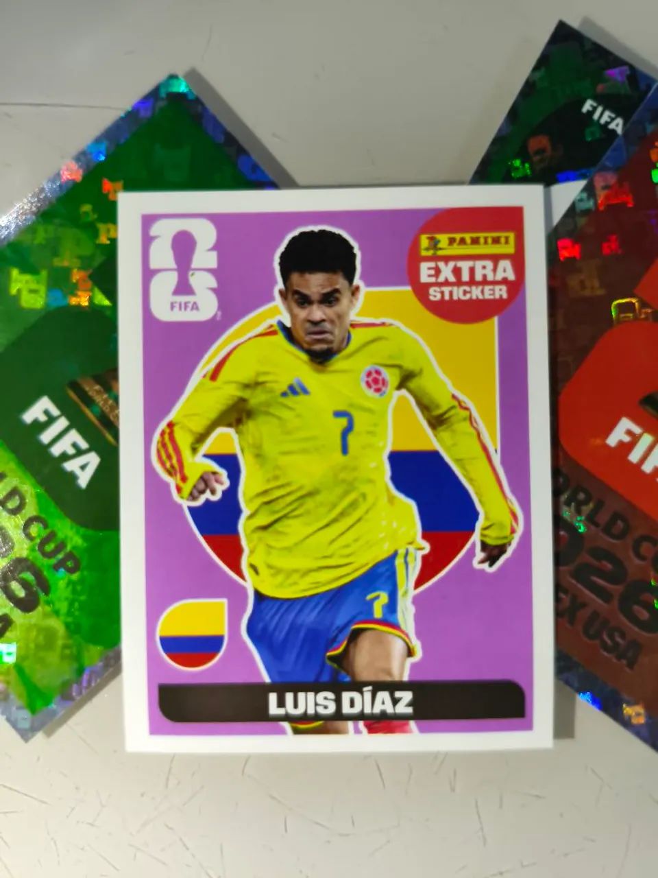 Figurinha roxa - Luis Díaz