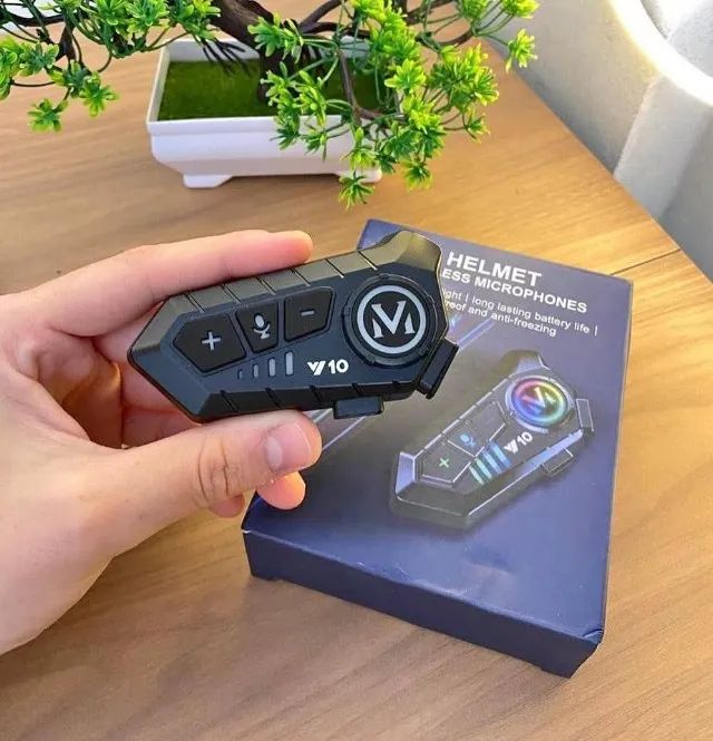 Intercomunicador de Capacete Bluetooth + Microfone