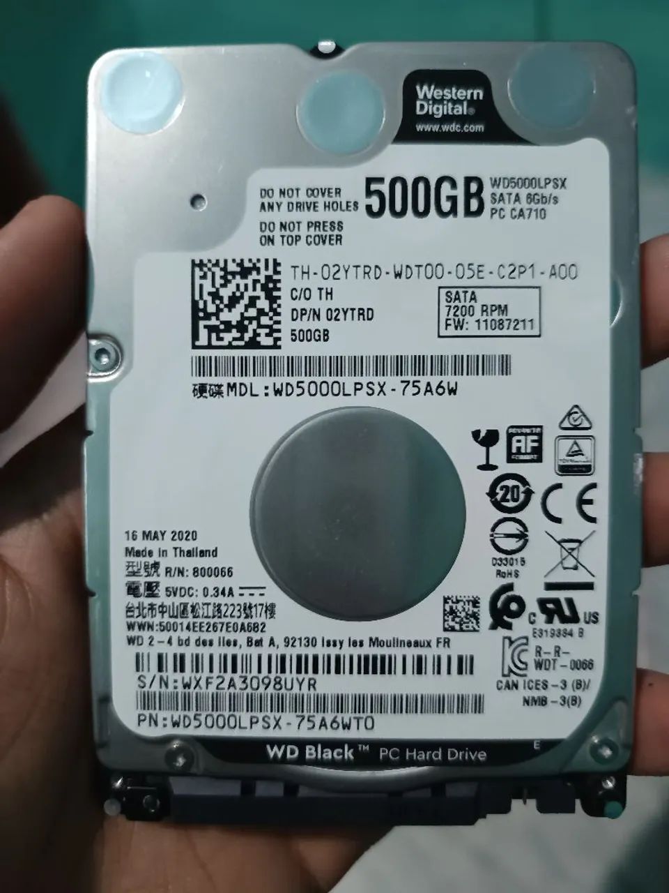 Vendo SSD sata de 500GB