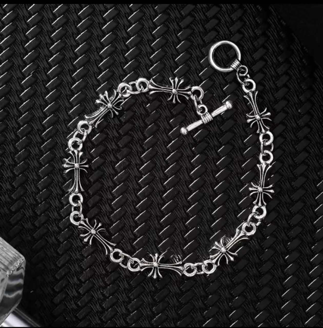 pulseira chrome hearts prata - Foto 4