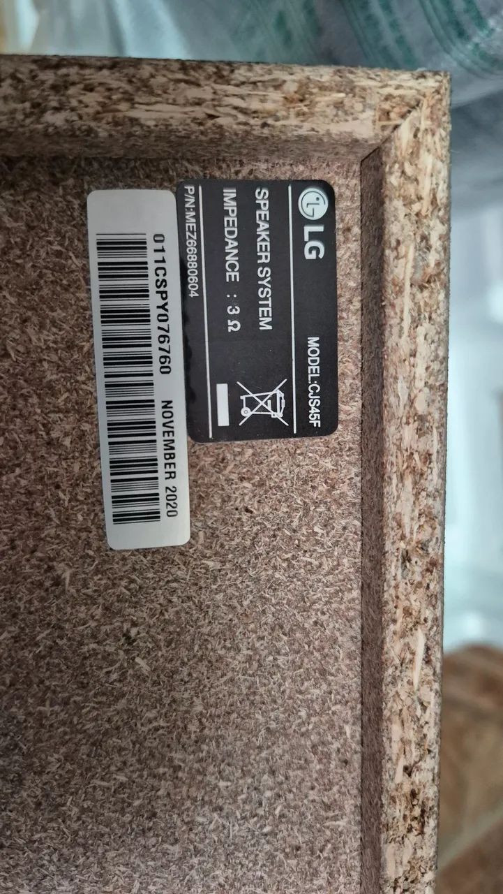 PAR DE CAIXA AUCÚSTICA LG CJS45F - Foto 3