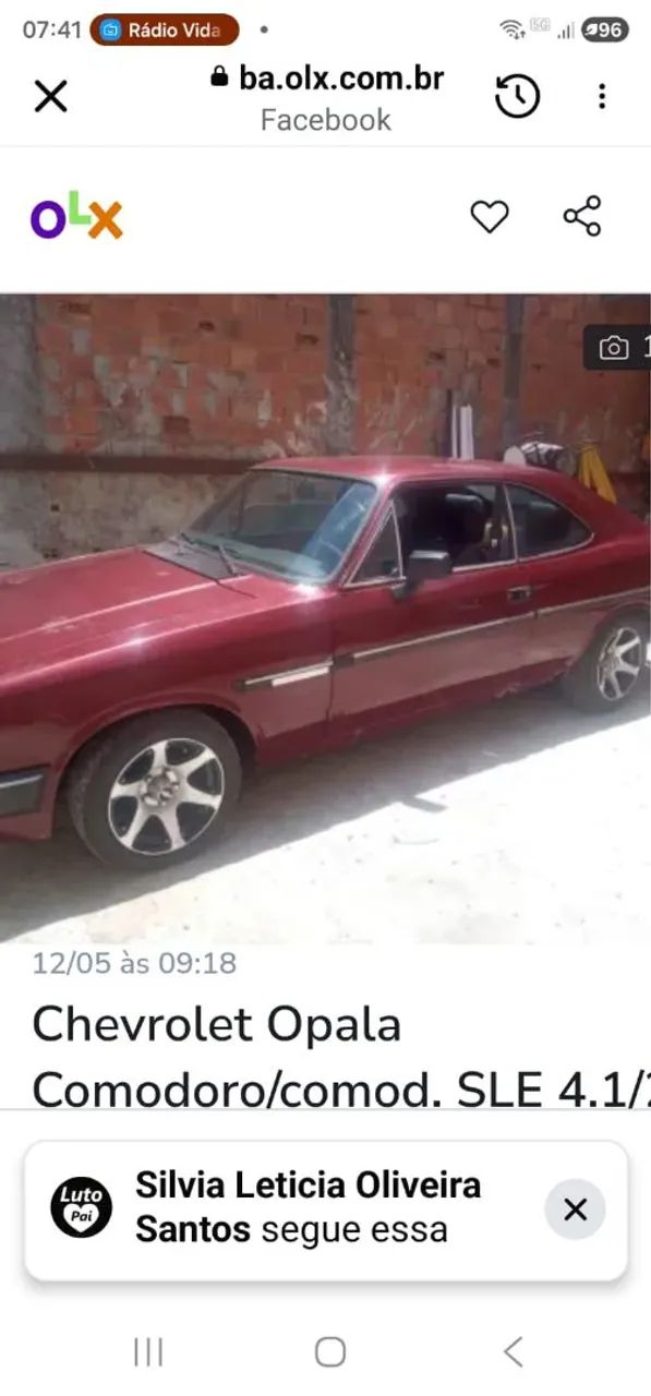 Chevrolet Opala Comodoro/comod. SLE 4.1/2.5 1985