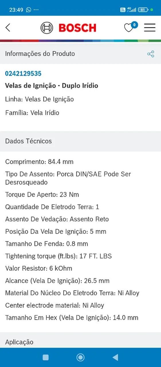 Jogo de Vela de ignição duplo Iridium- TOYOTA  - Foto 4