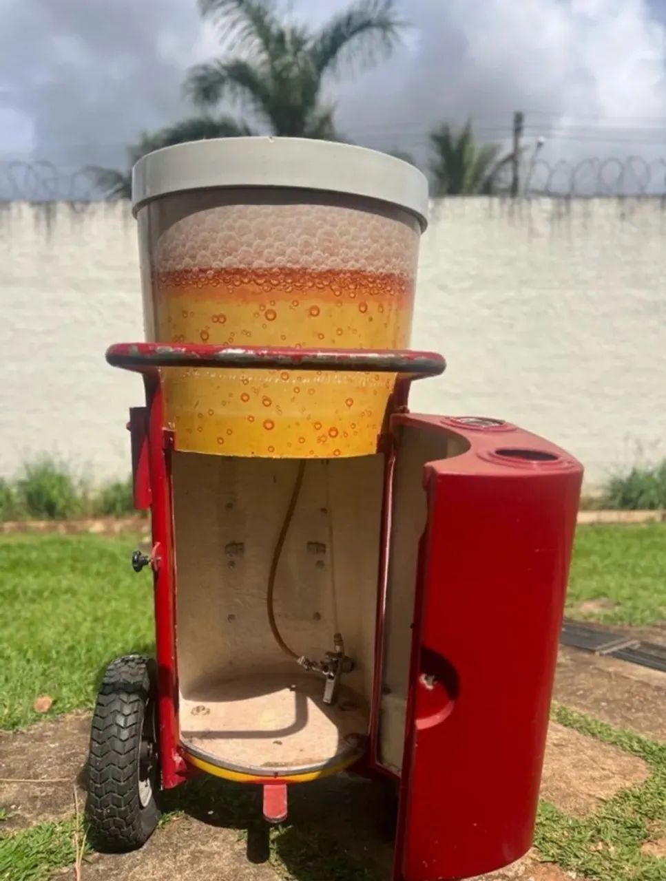 Carrinho de Chopp Profissional a Gelo + Adesivagem Personalizada - Foto 4