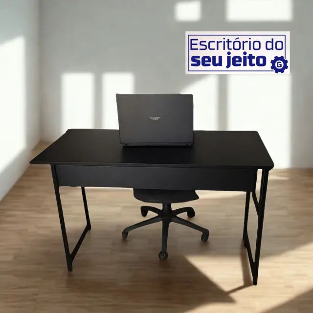 Mesa Multiuso Reforçada 1,1m NOVA Escrivaninha para Computador Notebook Estudo Escritório