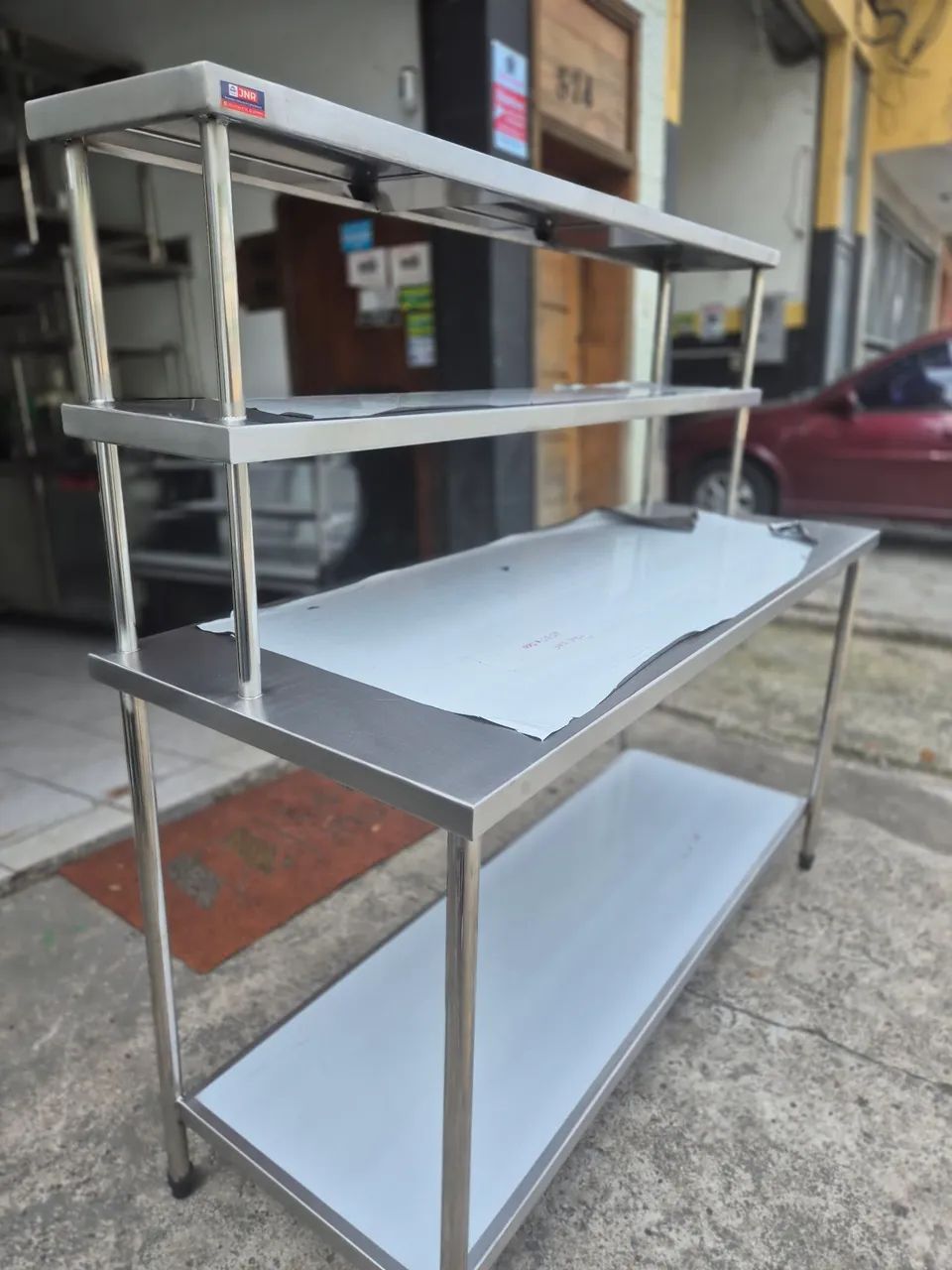 MESA INOX COM MONTANTE DUPLA  - Foto 3
