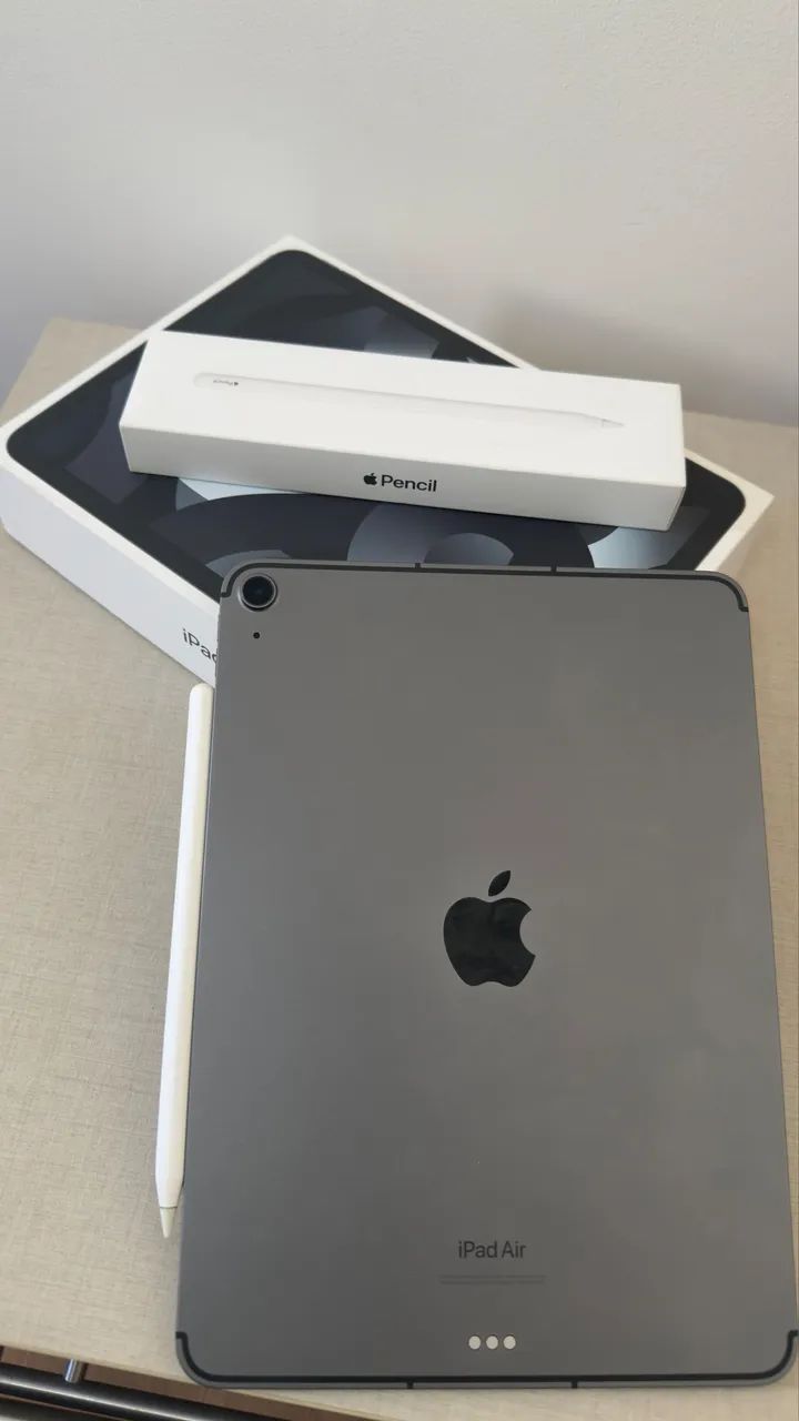 iPad Air 5ª Geração 64GB com Apple Pencil 2ª Ger. - Celulares e