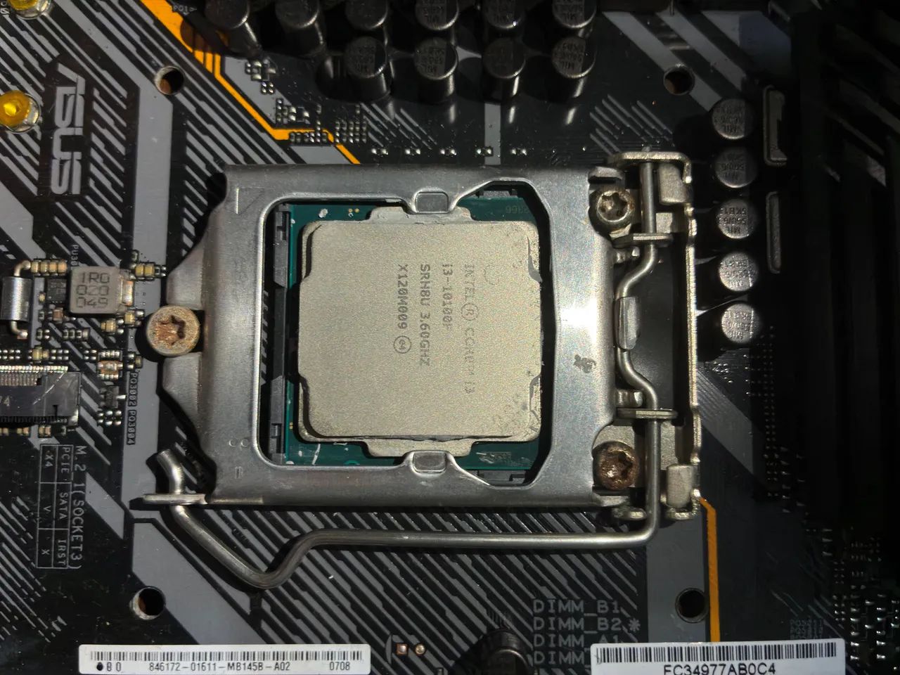 I3 10100f + b460m plus tuf gaming 