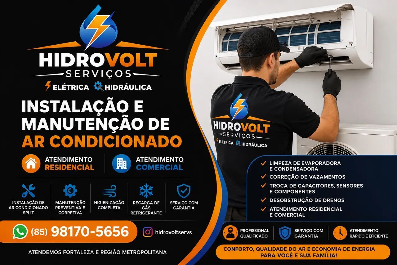 Manutenção e instalação de ar-condicionado 