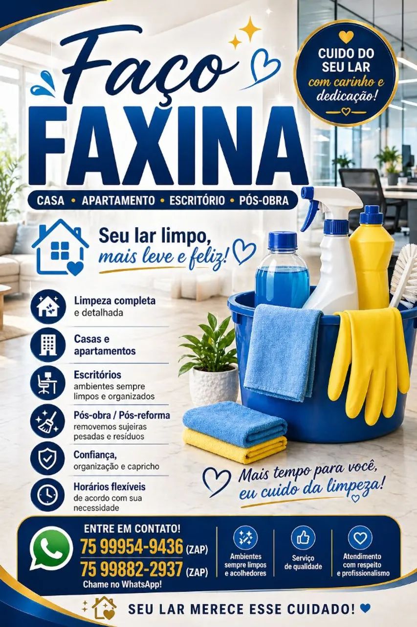 Faxina e diária 