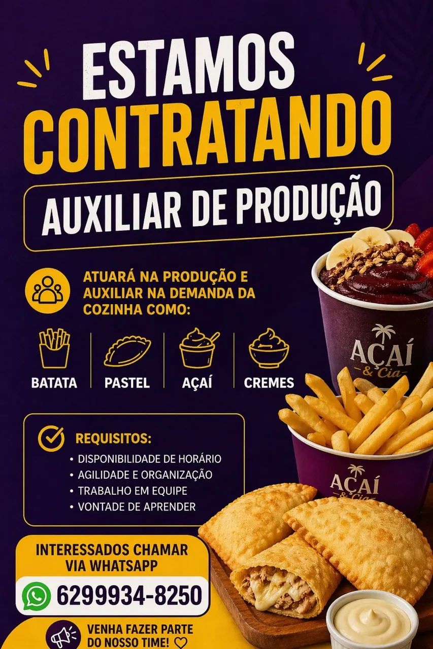 Auxiliar produção 