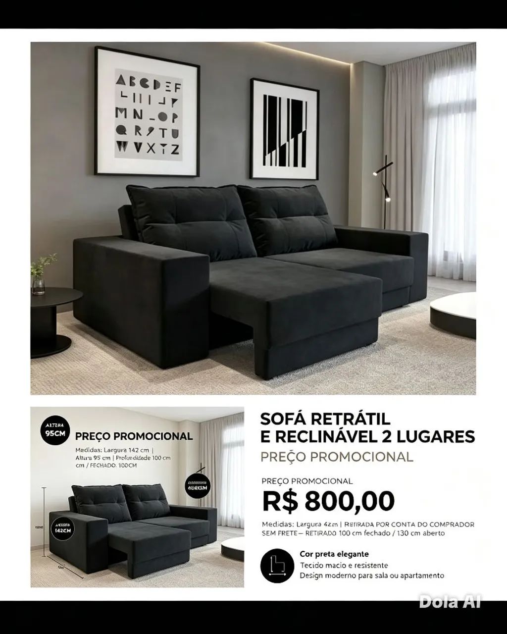 Sofá resem comprado 