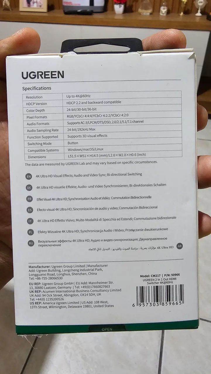 Switch hdmi bi direcional ugreen - Foto 4