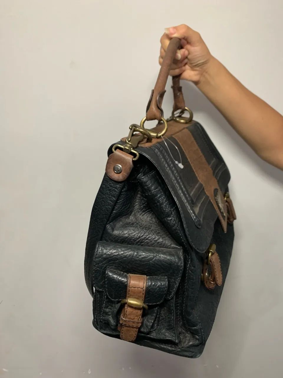 Bolso de couro legítimo cavalera - Foto 2
