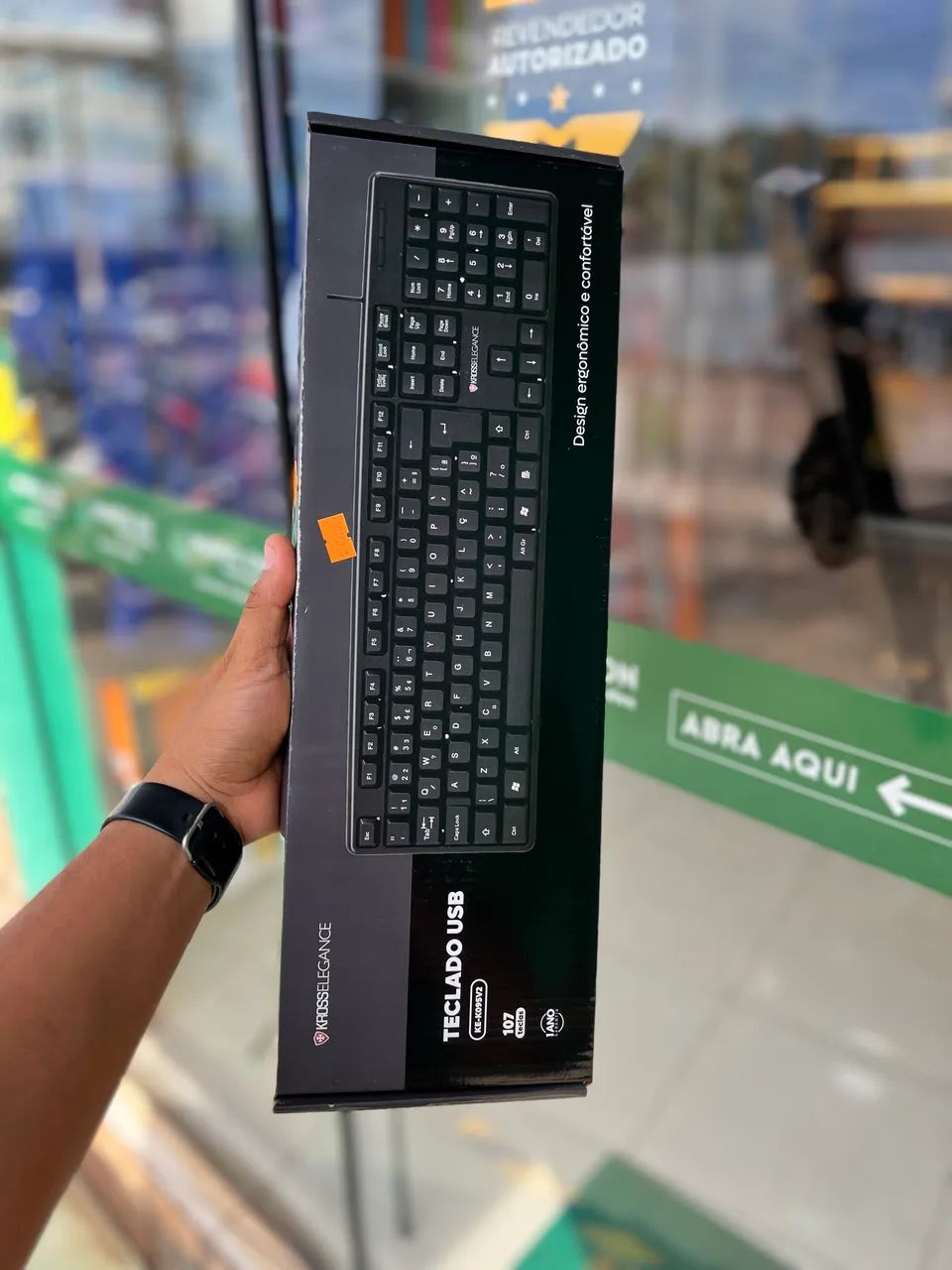 Teclado Com Fio Kross Elegance, USB, ABNT2 - KE-K095V2