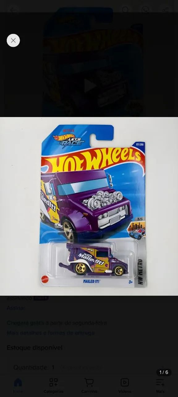 Hotwheels Mailed IT T-hunt 