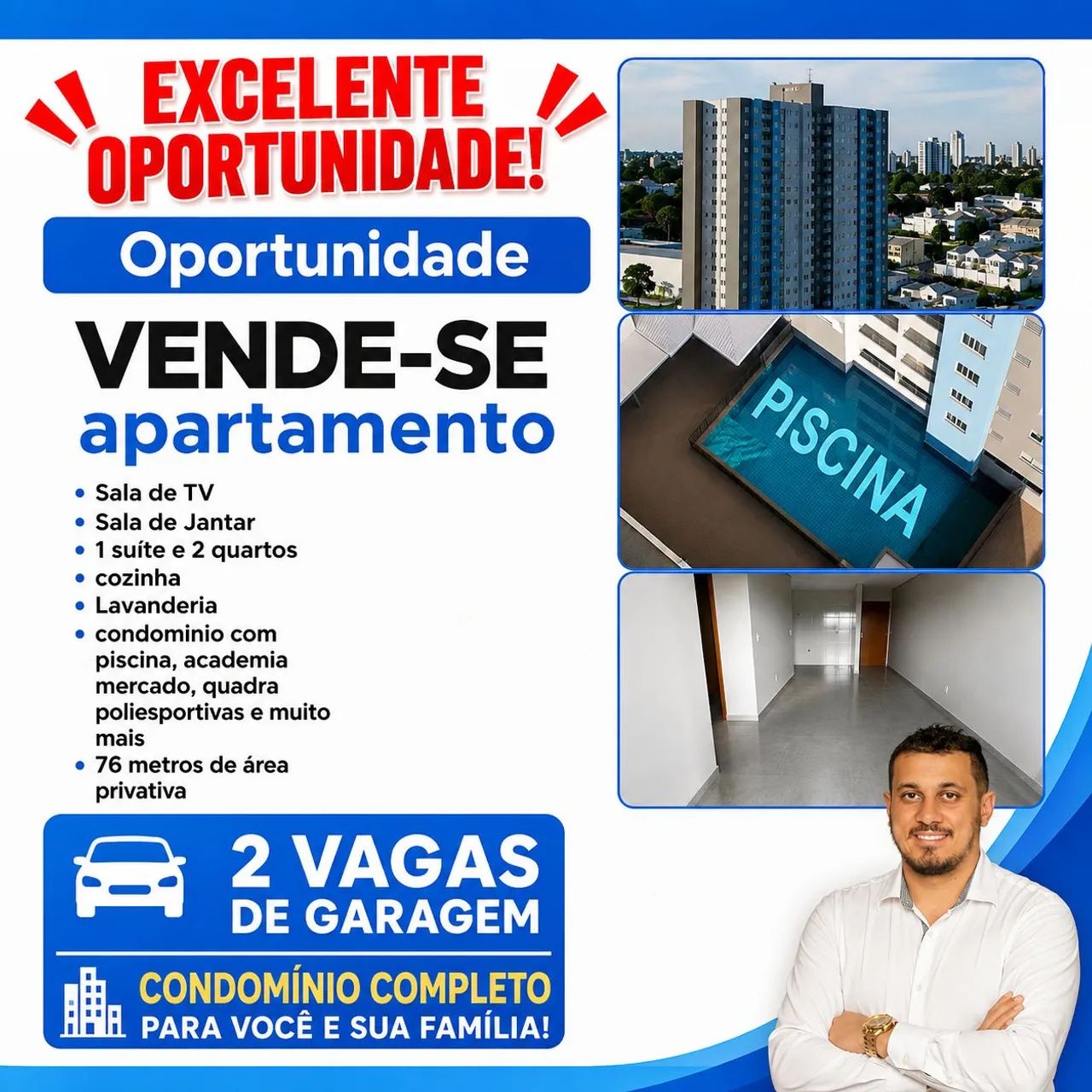 Vendo apartamento no edifício Malibu em Umuarama PR ?