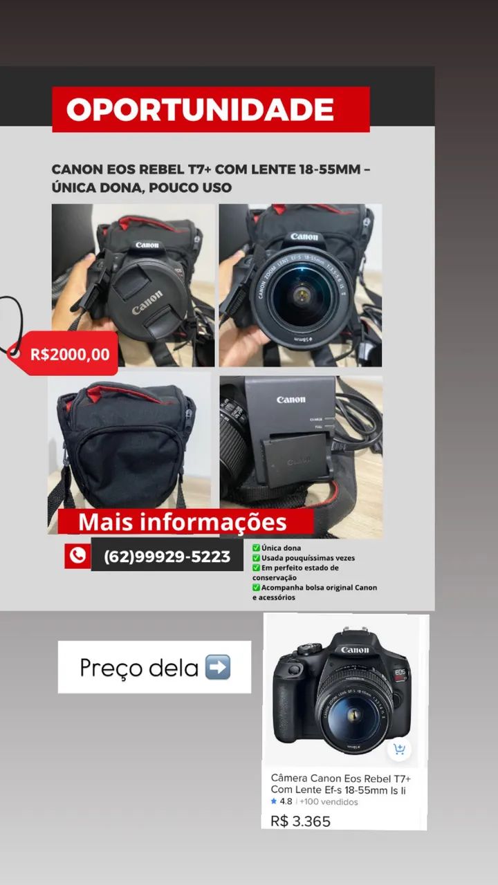 Câmera Cânon - Foto 2