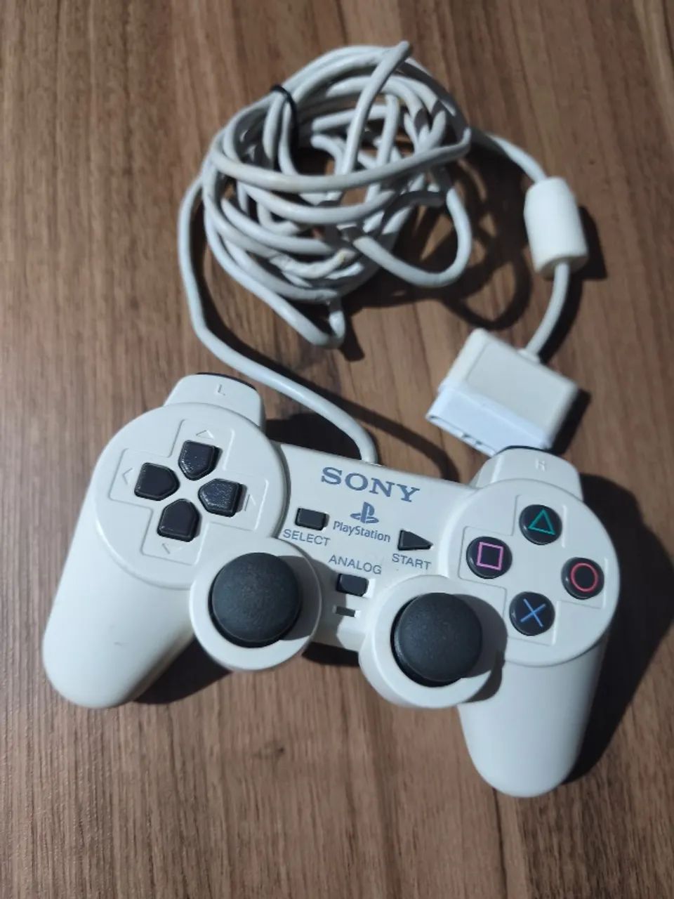 Controle PS2 original Ceramic White Branco Impecável - Foto 4