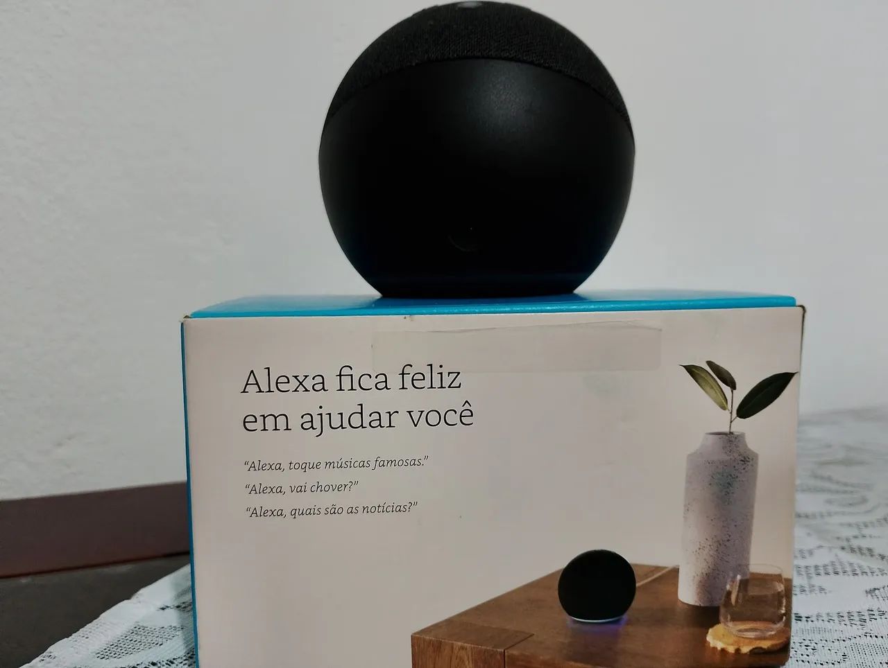 Echo Dot 5ª Geração Amazon Preto Alexa Assistente Virtual Wi-Fi Bluetooth - Foto 3