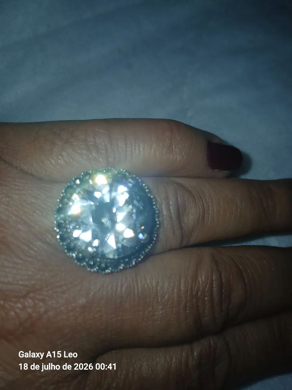 Anel em prata com zirconia  - Foto 2