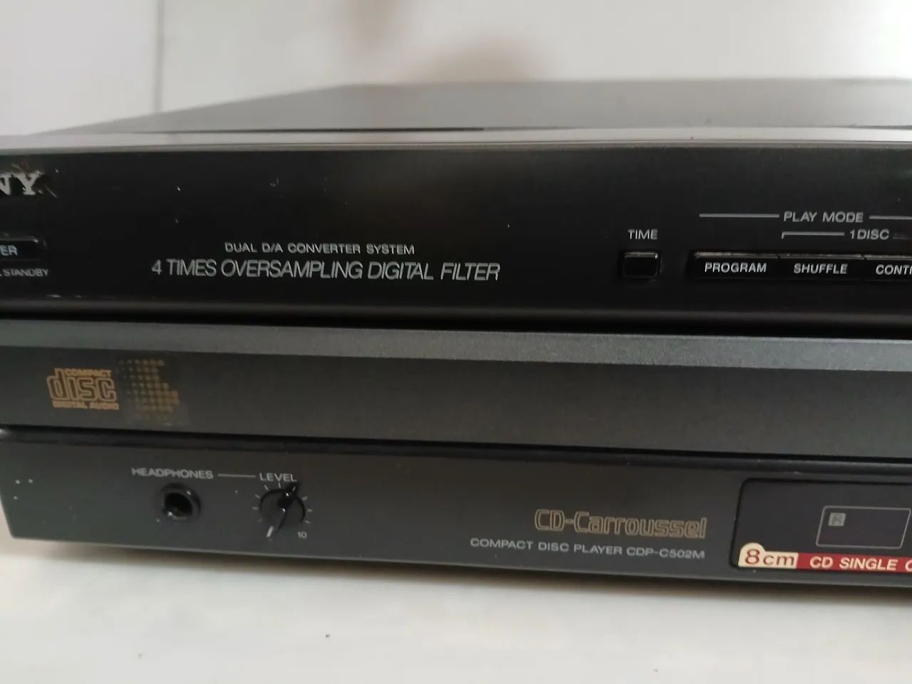 CD Player SONY Carrossel 5cds com defeito  - Foto 3