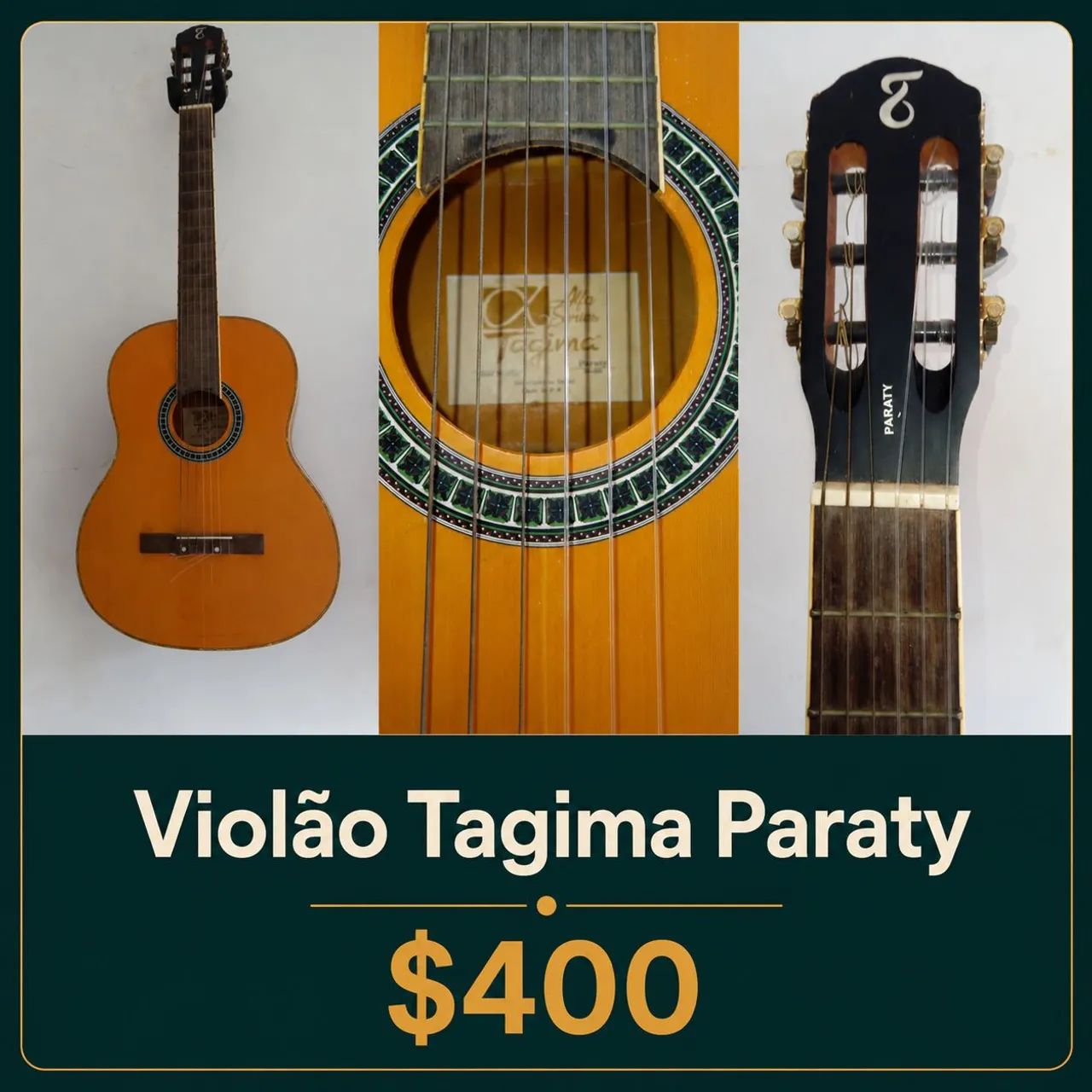 Vendo Violão de nylon Tagima Paraty 