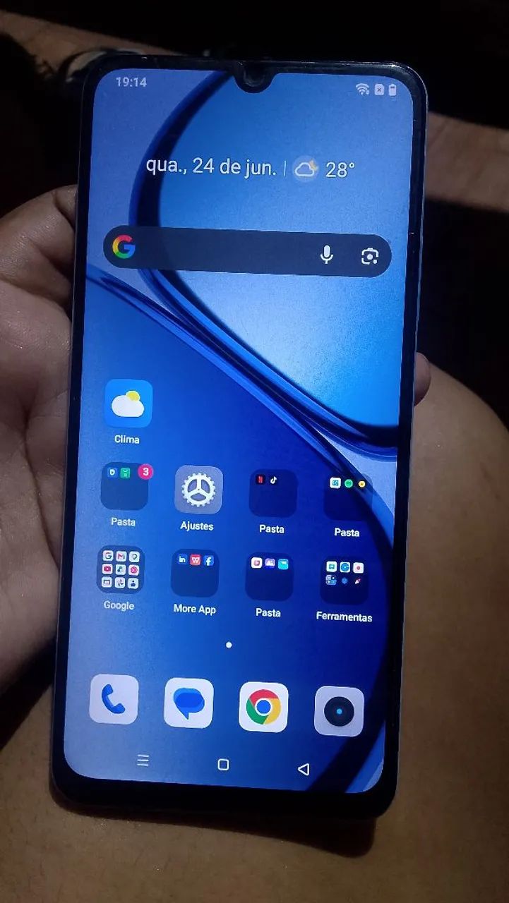 Somente venda , vendo celular Realme note 50 funcionando perfeitamente acompanha  - Foto 2
