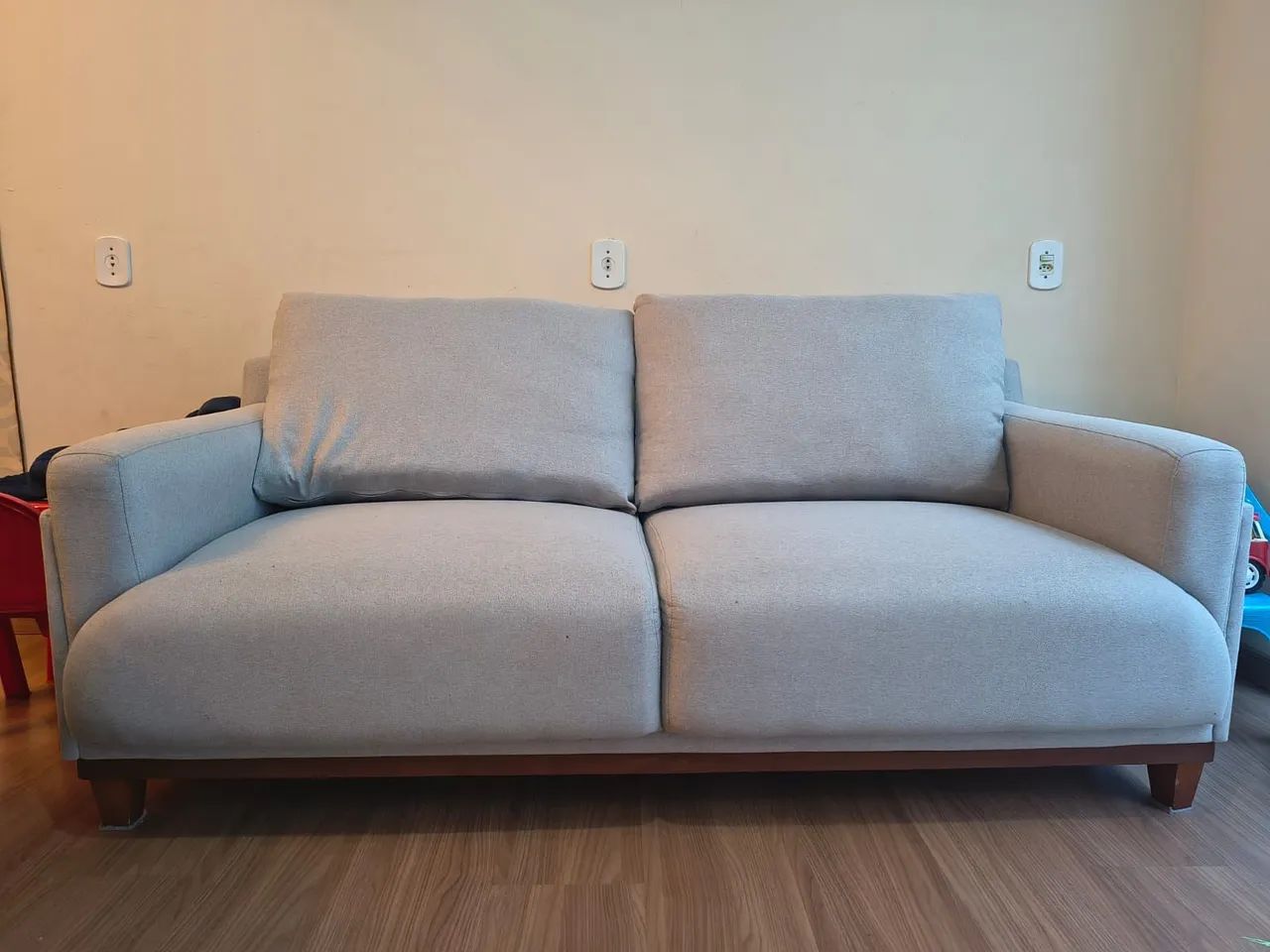 Sofá 3 lugares de linho - Foto 2