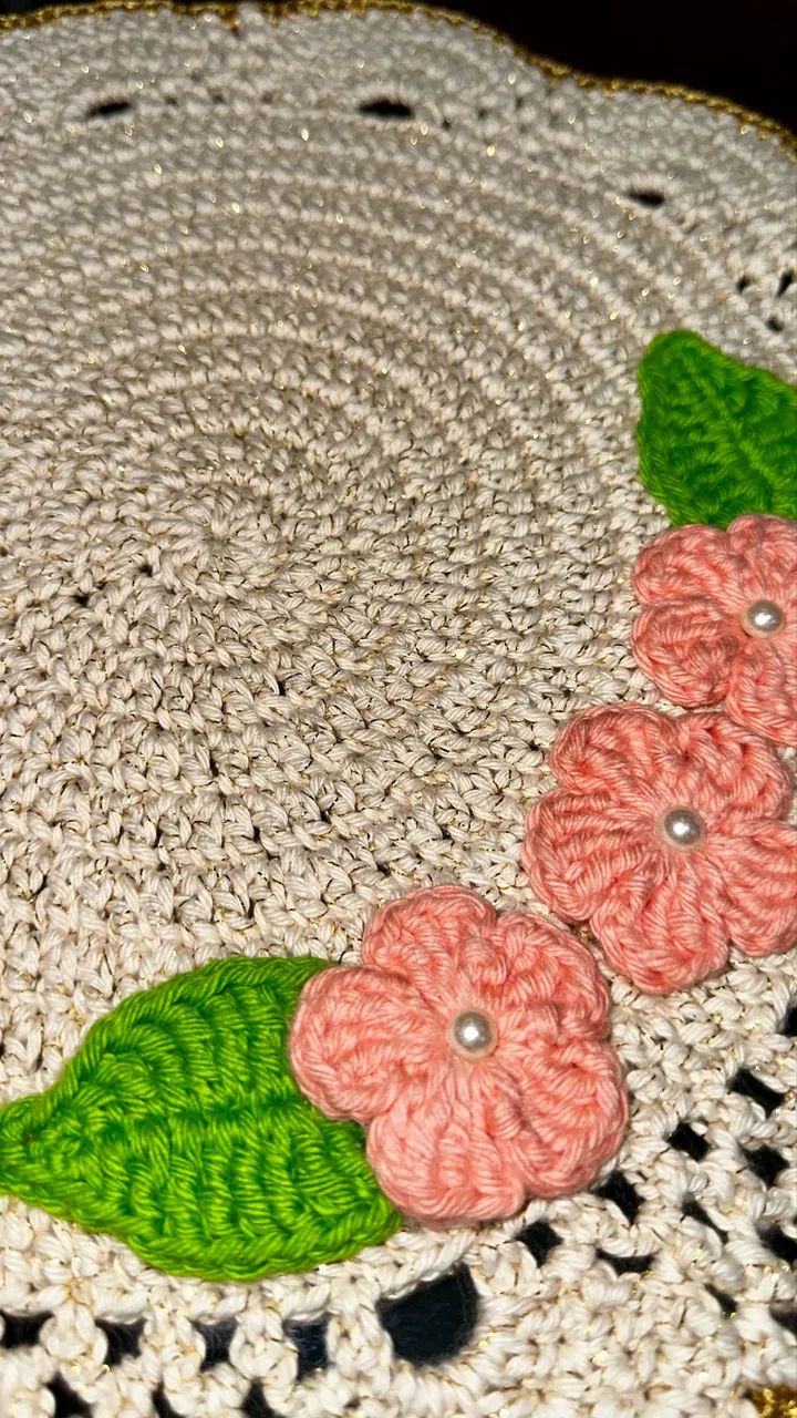 Jogo americano de crochê - Foto 2