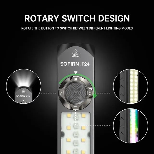 Super Lanterna Sofirn Rgb If24 2000 Lúmens Magnética - Foto 2