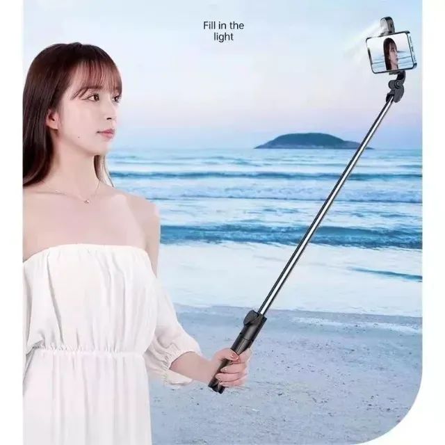 Bastão Pau de Selfie Retrátil Bluetooth suport tripe? para celular com controle - Foto 3
