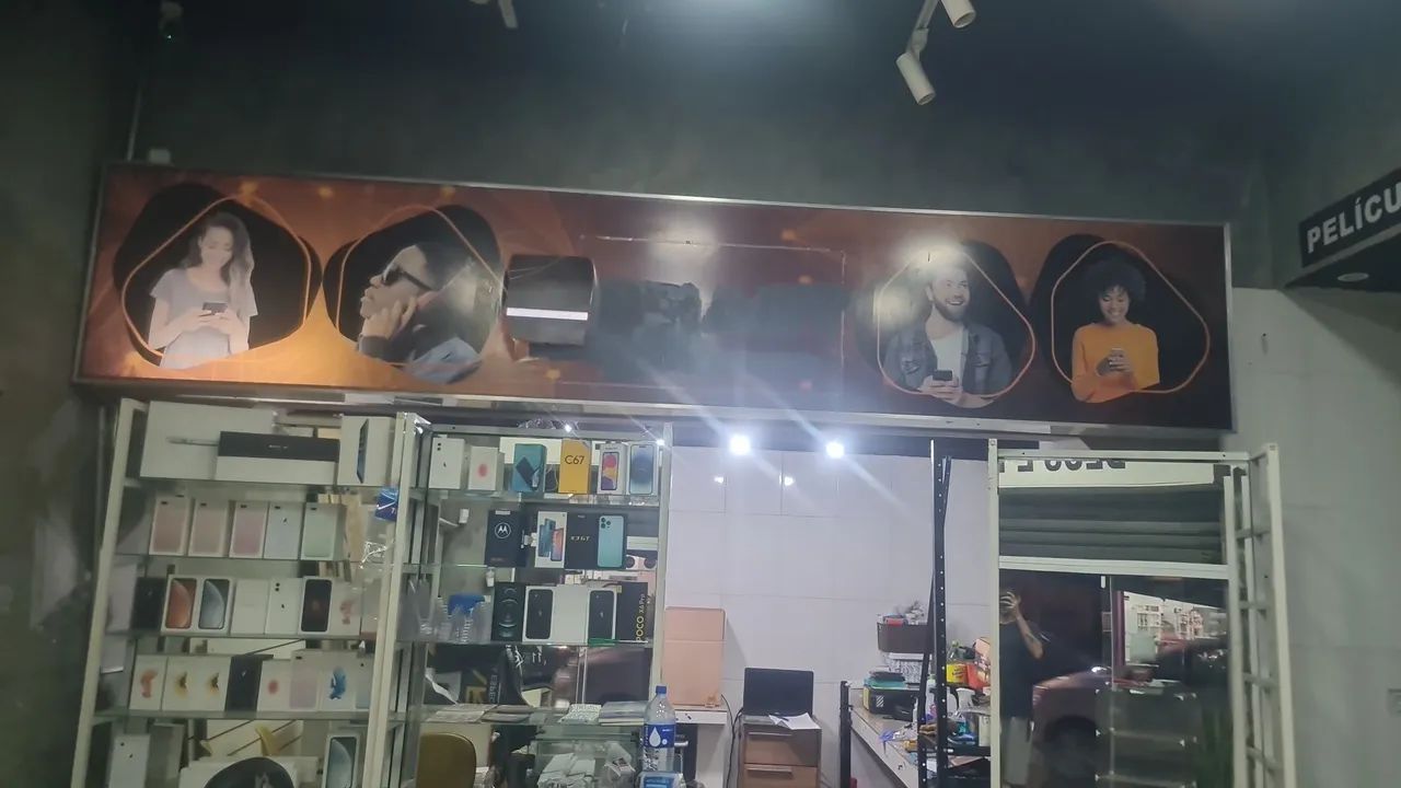 Estrutura banner luminoso 