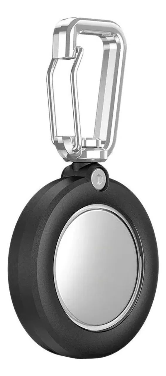 Capa Para Airtags, A Prova D'água De Tpu Chaveiro Ipx8 Preto - Foto 3